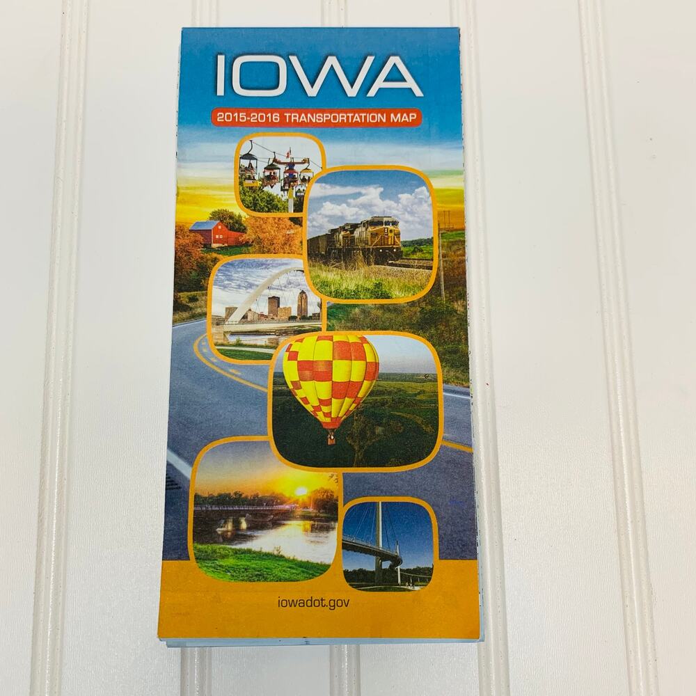 Iowa State Map 2015-2016 Ephemera Collectible